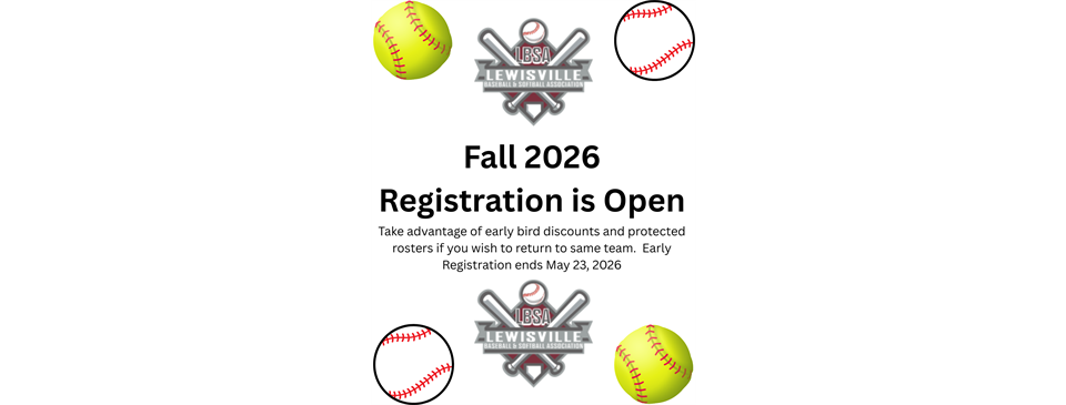 Fall 2026 Registration Open